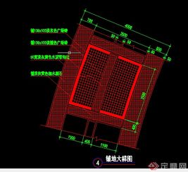 某園林景觀道路鋪地鋪裝施工圖設(shè)計cad圖紙